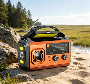 <span class=keywords><strong>Radio</strong></span> di Emergenza <span class=keywords><strong>Portatile</strong></span> AM/FM/WB da 20000mAh Alimentata via <span class=keywords><strong>USB</strong></span> <span class=keywords><strong>con</strong></span> Uscita 10-30W e Torcia ad Alta Luminosità - Product Image 3