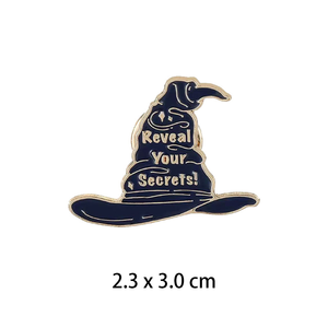 Venta caliente <span class=keywords><strong>Magic</strong></span> Academy Style Hat Book Map Cart Esmalte suave Chapado en oro Cute Cartoon Lapel Pins Metal Crafts - Product Image 6