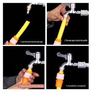 Manguera de junta de grifo de 16mm-20mm a adaptador de tuberías duras Conector rápido Conexión de tubería <span class=keywords><strong>reticulada</strong></span> Accesorios de tubo de Conexión de grifo - Product Image 4