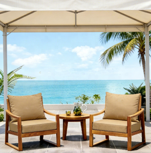 Coussins d'extérieur épais antidérapants pour meubles de <span class=keywords><strong>jardin</strong></span> et de terrasse, imperméables, avec housse amovible et attaches réglables - Product Image 1