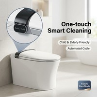 WC intelligent automatique monobloc avec bidet intégré, chasse d'eau siphonique, cuvette électronique, toilette de luxe pour salle de bain