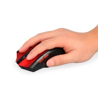 Souris de jeu sans fil USB 2,4 GHz avec 6 boutons, capteur optique 113 durable, design ergonomique pour les joueurs sur ordinateur portable et PC - En stock