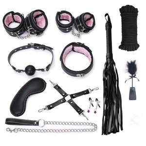 Поставка от производителя, самотовары, наручники, Хлысты для взрослых, набор с кожаными ограничителями, веревка, связывание, Экипировка, секс-игрушки - Product Image 5