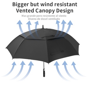 Parapluie de golf promotionnel coupe-vent anti-UV grand format pour les compétitions de golf - Product Image 5