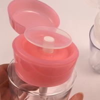 Pompe à lotion à couvercle rabattable avec capuchon anti-poussière transparent, pompe distributrice en plastique pour toner, crème pour les mains