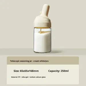 AnKou ชุดกล่องแก้วใส่เครื่องปรุงแบบยั่งยืนพร้อมกล่องใส่น้ำตาลผงชูรสและขวดเครื่องปรุง-เครื่องล้างจานและเตาอบที่ปลอดภัยของใช้ในครัวเรือน - Product Image 6