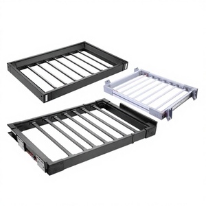 Cintres invisibles modernes en alliage d'aluminium pour machine à laver, tiroir coulissant de rangement pour pantalons et vêtements, idéal pour balcon - Product Image 2