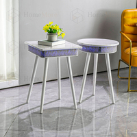 Table d'appoint en bois moderne, Triangle, carré, nordique, mobilier de maison intelligente, haut-parleur, Table basse pour chambres à coucher