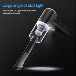 Aspirador de mano inalámbrico ABS súper potente para coches pequeño portátil con función de limpieza en seco de succión y soplado - Product Image 4