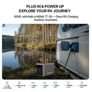 Dabbsson Générateur solaire portable 3000W 3072WH Batteries de voiture <span class=keywords><strong>Centrale</strong></span> électrique à recharge rapide pour usage familial Alimentation portable - Product Image 6