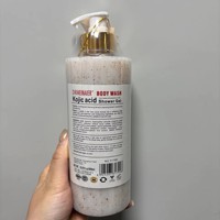 DRMEINAIER Gel Douche Corporel Éclaircissant et Exfoliant à l'Acide Kojique, au Collagène et aux AHA, Contrôle du Sébum, 500ml, Pour Femmes, Tous Types de Peau, M