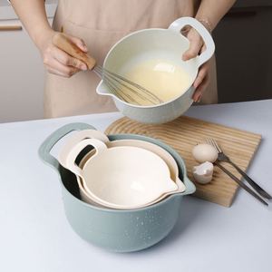 New Gadgets Home Products <b>Kitchen</b> Salad Mixing Bowls PP <b>Plastic</b> Salad Bowl Set - Product Image 2