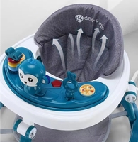 Venta caliente Easy-Foldable Baby Walker Anti-Rollover Silla para niños pequeños Juguete de plástico multifunción para niños