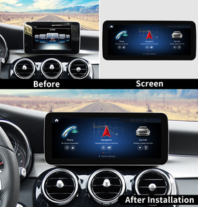 12.3 pouces Android 13 autoradio GPS écran tactile tableau de bord multimédia stéréo pour <span class=keywords><strong>Mercedes</strong></span> C GLC V caméra de recul lecteurs MP3/MP4 - Product Image 4
