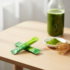 Matcha biologique de qualité cérémonielle, pur, moulu à la pierre, cultivé en ombre, riche en L-théanine et antioxydants, avec emballage en sachet - Product Image 1