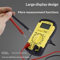 Professional Handheld Digital Multimeter Tester 600V Auto Range Multi-Functional Ammeter with LCD Display Fully Featured