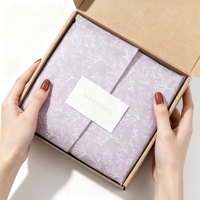Papier d'emballage biodégradable violet personnalisé, papier de soie pour vêtements, cosmétiques, chaussures, sous-vêtements, perruques, chaussettes, emballage