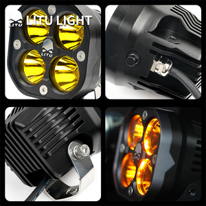 Đèn sương mù phụ trợ <span class=keywords><strong>LED</strong></span> hình khối <span class=keywords><strong>40W</strong></span> 3 inch NUYEER dành cho xe địa hình 4x4, màu vàng trắng, dùng cho Toyota - Product Image 5