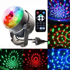 Vente flash : Lumières de fête à boule disco RGB activées par le son, télécommande, lumière stroboscopique de scène RGB, équipement d'éclairage de scène - Product Image 5