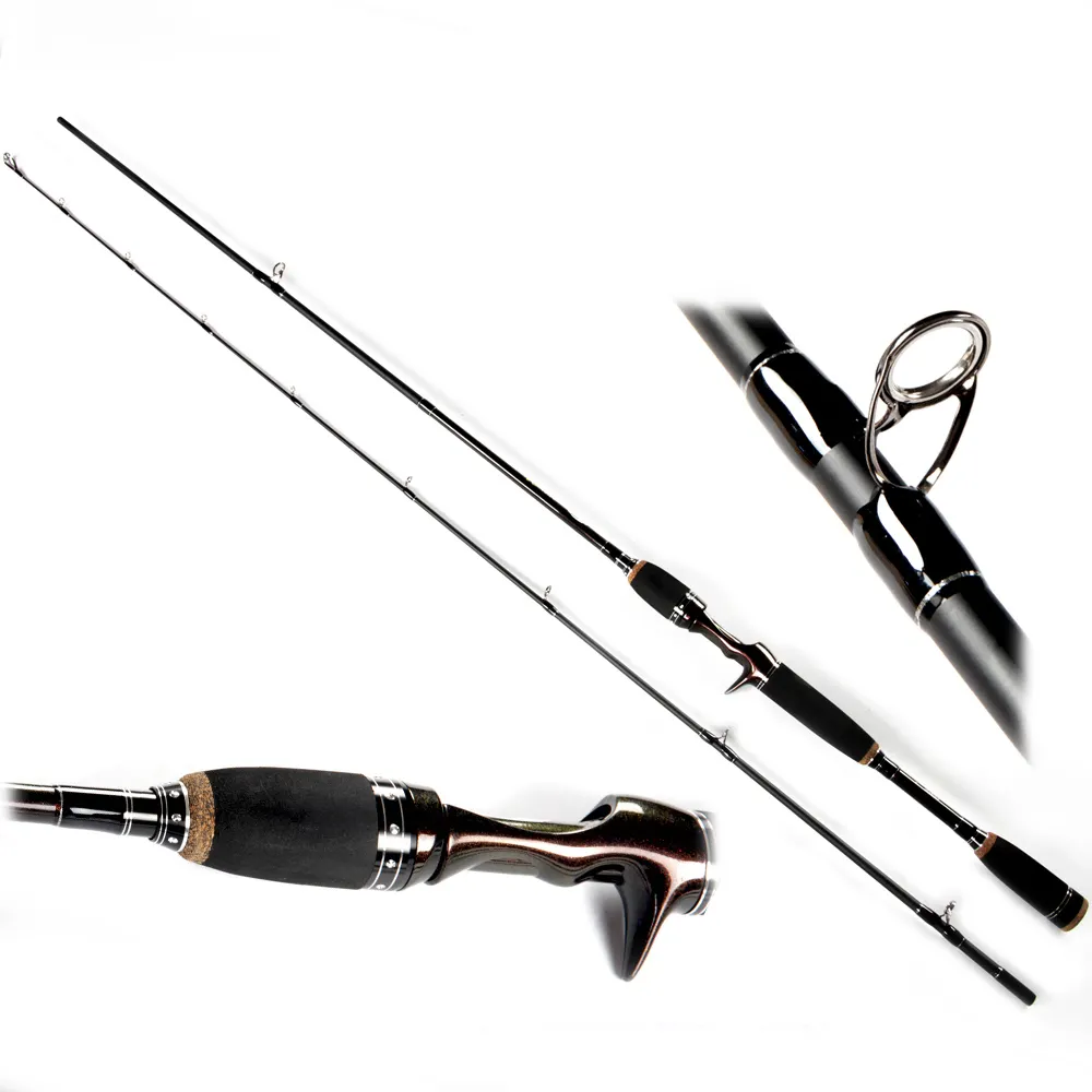 V6 Casting 2.10m 10-40g pointe action clic porte-moulinet vente en gros leurre de pêche canne en carbone