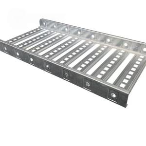 Plateau de câblage industriel perforé en acier galvanisé HDG robuste de 600 mm, plateau de câblage perforé en acier au carbone pour réseau - Product Image 4