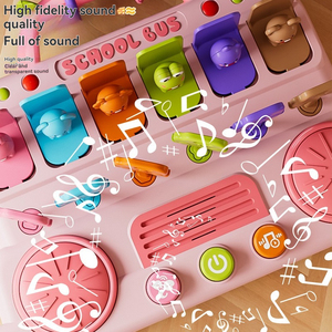 Tastiera elettronica per l'apprendimento precoce di musica per autobus giocattolo per batteria Montessori - Product Image 2