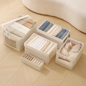 Oxford Cloth Collapsible <strong>Wardrobe</strong> Organizer Clothes <strong>Storage</strong> <strong>Box</strong> with Clear Windows - Product Image 5
