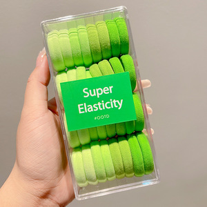 32 Stück Lebendige Nylon-Haar gummis Falten freie elastische Pferdeschwanz-Perfektion für Kleinkinder Sweet Party Style Haar gummibänder für Kinder - Product Image 5