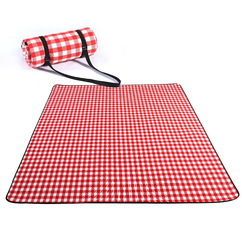 Tapis de pique-nique, tapis original rouge et blanc, livraison gratuite
