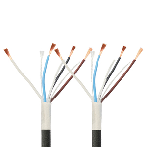 สายควบคุมแบบยืดหยุ่น YOUWEI 4 แกน 42/0.10 สายทองแดงเปลือยแบบตีเกลียว 22 AWG 300V ปลอกหุ้ม PVC สีดำด้าน สายอุตสาหกรรม - Product Image 1