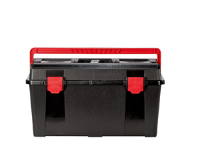 Fabricant direct, boîte à outils XL en polypropylène de 30 L, qualité supérieure, boîte de rangement portable pour travaux sur le terrain - Product Image 4
