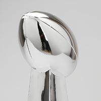 Trophée en métal de football américain, style bol, pour la décoration créative des jeux sportifs et du salon, avec gravure, fourni par l'usine
