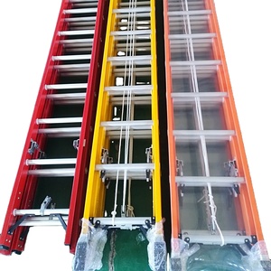 Hiện đại được thiết kế FRP trượt mở rộng Thang cách điện công nghiệp và trong nước thang để sử dụng ngoài trời En 131 chứng nhận - Product Image 1