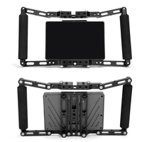 TE169 Cage de directeur de moniteur de caméra portable en aluminium avec accessoires de caméra à double poignée