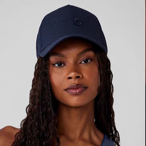 Cappellino da Baseball Regolabile a 6 Pannelli in Tulle Traspirante con Lettera AO Ricamata per Donne, Sport all'Aperto e Corsa - Product Image 3