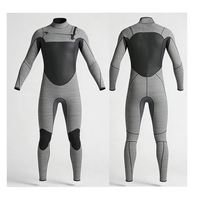 DIVESTAR Desain Khusus 4/3mm Neoprena Chest Zip Thermal Windproof Waterproof Long Sleeve Surfing Wetsuits Pria