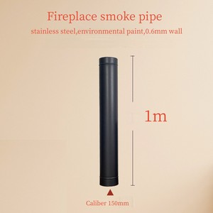 Accesorios para chimenea, tubo <span class=keywords><strong>de</strong></span> humo <span class=keywords><strong>de</strong></span> acero inoxidable 304, accesorios <span class=keywords><strong>de</strong></span> instalación a juego <span class=keywords><strong>de</strong></span> doble capa para chimenea <span class=keywords><strong>de</strong></span> <span class=keywords><strong>leña</strong></span> - Product Image 3