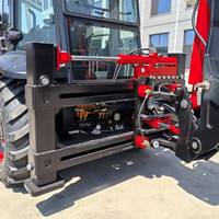 Gratis pengiriman retroexpladora 4x4 Backhoe mesin bergerak bumi Mini Towable Backhoe Loader Diesel depan traktor Backhoe
