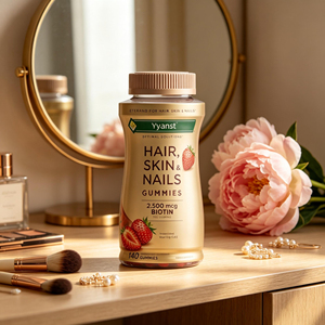 Gomitas Naturales de Fresa para Cabello, Piel y Uñas, 2500mcg de Biotina, Forma de Corazón, 60 Unidades, para la Rutina de Belleza y Bienestar Femenino - Product Image 5