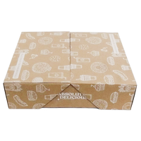 Boîte de présentation rigide en carton ondulé recyclable, colorée, pour fête, goûter, gâteaux aux fruits, traiteur - Vente en gros usine