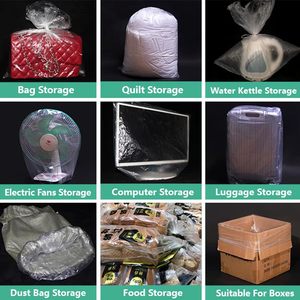 24x24 Inch Clear Plastic <b>Bags</b> Heavy Duty 2 Mil Three Side Seal For Packaging Storage Shipping 50 Pcs - Product Image 2