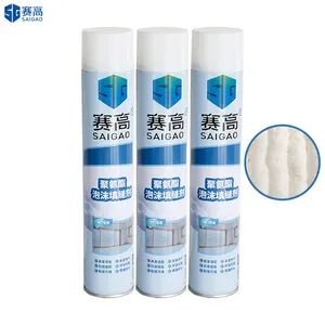 SAIGAO factory best price custom pu foam solutions aerosol spray can 750ml pu foam for gap filling