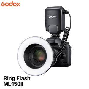 Flash de Anillo Macro Godox ML-150II, Luz LED de Anillo de 5800K, Flash Speedlite para Cámaras DSLR Canon, Nikon, <span class=keywords><strong>Sony</strong></span>, Fuji, Olympus - Product Image 1