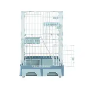 Emily Big Size Edelstahl Katze Hund Tier käfig Haustiere Hot Selling Cat Cage Metall Zwinger Mesh Folding