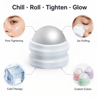 Masseur facial à glace KINWONG en acier inoxydable, boule de glace pour thérapie par le froid, rouleau facial pour resserrer les pores, fabrication OEM personnalisée, vente en gros