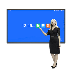 86-Inch 4K 32GB Interactive Whiteboard with Infrared <b>Touch</b> 20 Points Built-in OPS <b>PC</b> for Education - Product Image 1
