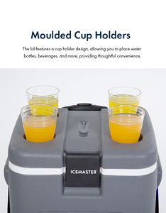 25L Durable Outdoor <b>Cooler</b> with All-Terrain Wheels <b>for</b> Car Camping & <b>Home</b> BBQ - Product Image 3