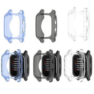 Coque souple pour <span class=keywords><strong>Garmin</strong></span> <span class=keywords><strong>Venu</strong></span> SQ <span class=keywords><strong>SQ2</strong></span> SQ Music <span class=keywords><strong>SQ2</strong></span> Music, protection d'écran, étui de protection en TPU galvanisé - Product Image 2