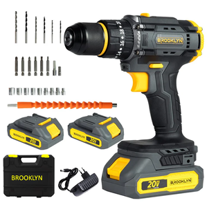 Perceuse à percussion <span class=keywords><strong>sans</strong></span> <span class=keywords><strong>fil</strong></span> populaire 21V outils électriques OEM pris en charge tournevis portatif - Product Image 1