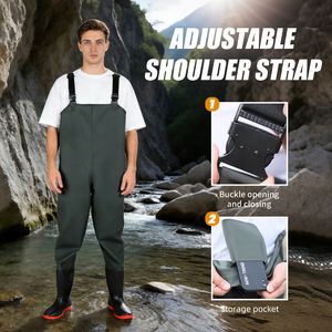 Pantalones de Pesca Transpirables Reforzados y Resistentes al Desgaste, Directo de Fábrica, Pantalones Impermeables de PVC, Personalizables - Product Image 6